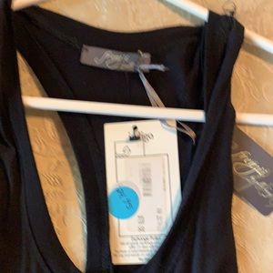 Black tee shirt dress high low